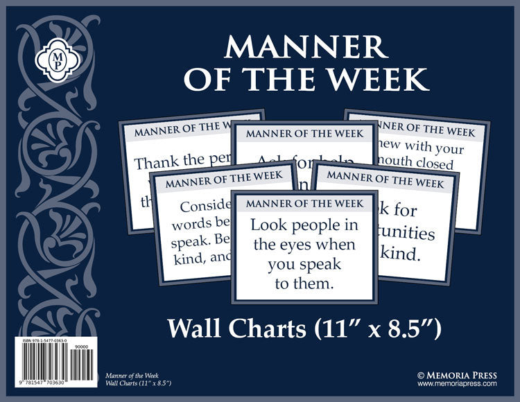 9781547703630-manner-of-the-week-wall-charts