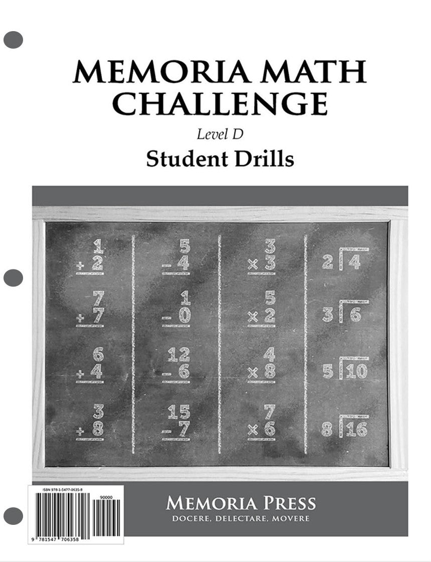 9781547706358-memoria-math-challenge-level-d-student-drills-tanya-charlton-tara-luse
