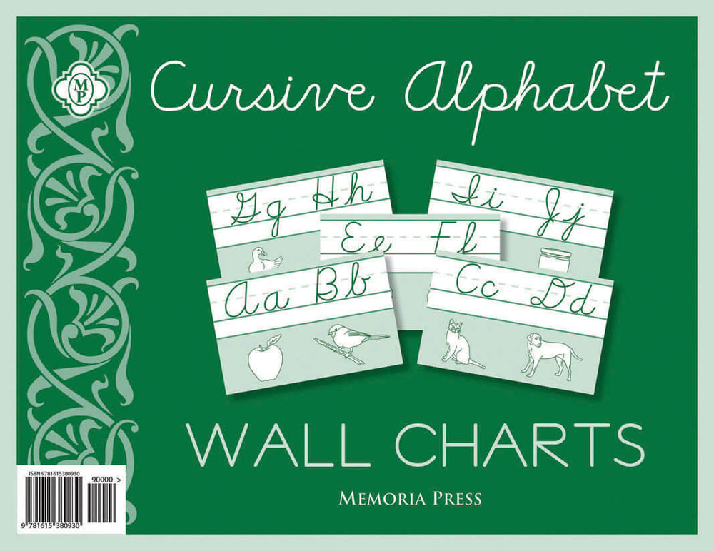 9781615380930-cursive-alphabet-wall-charts-memoria-press