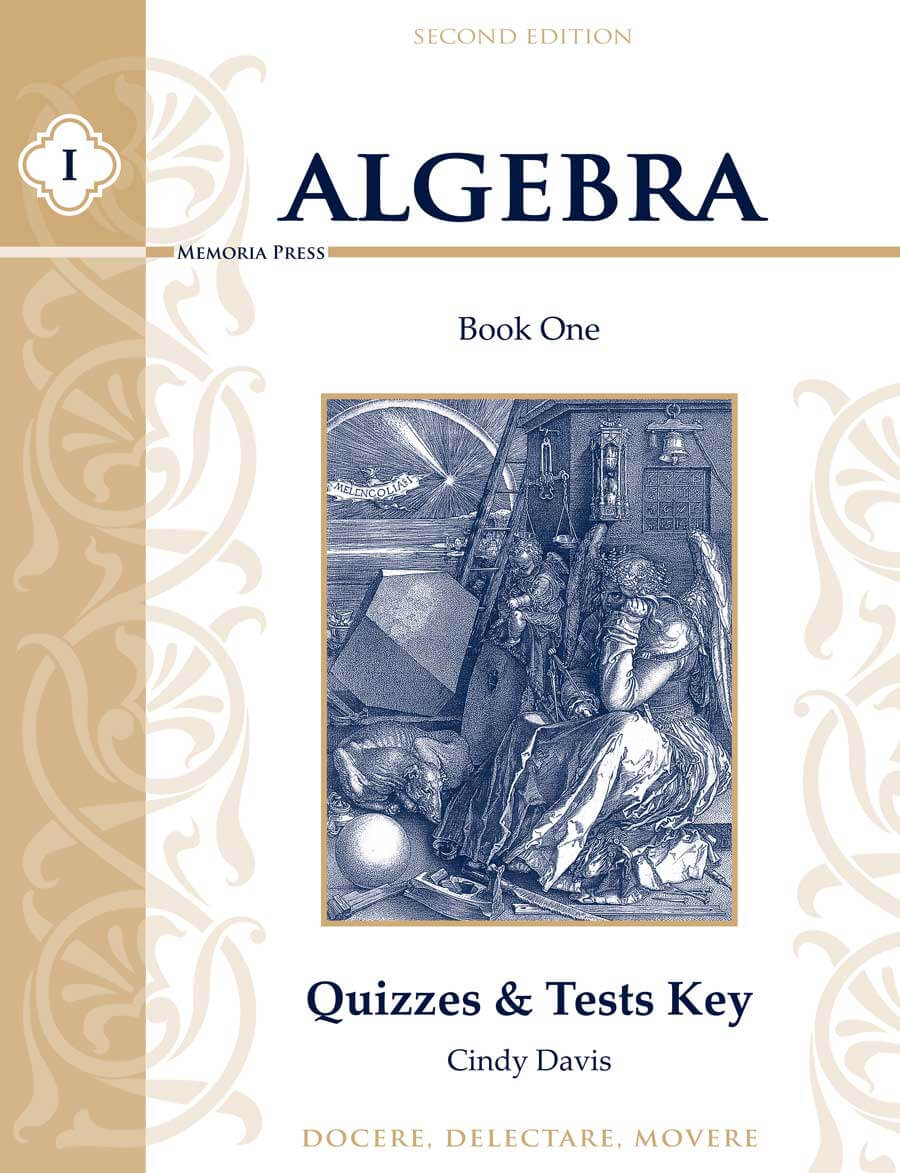 9781615389797-algebra-i-quizzes-_-tests-key-second-edition-cindy-davis