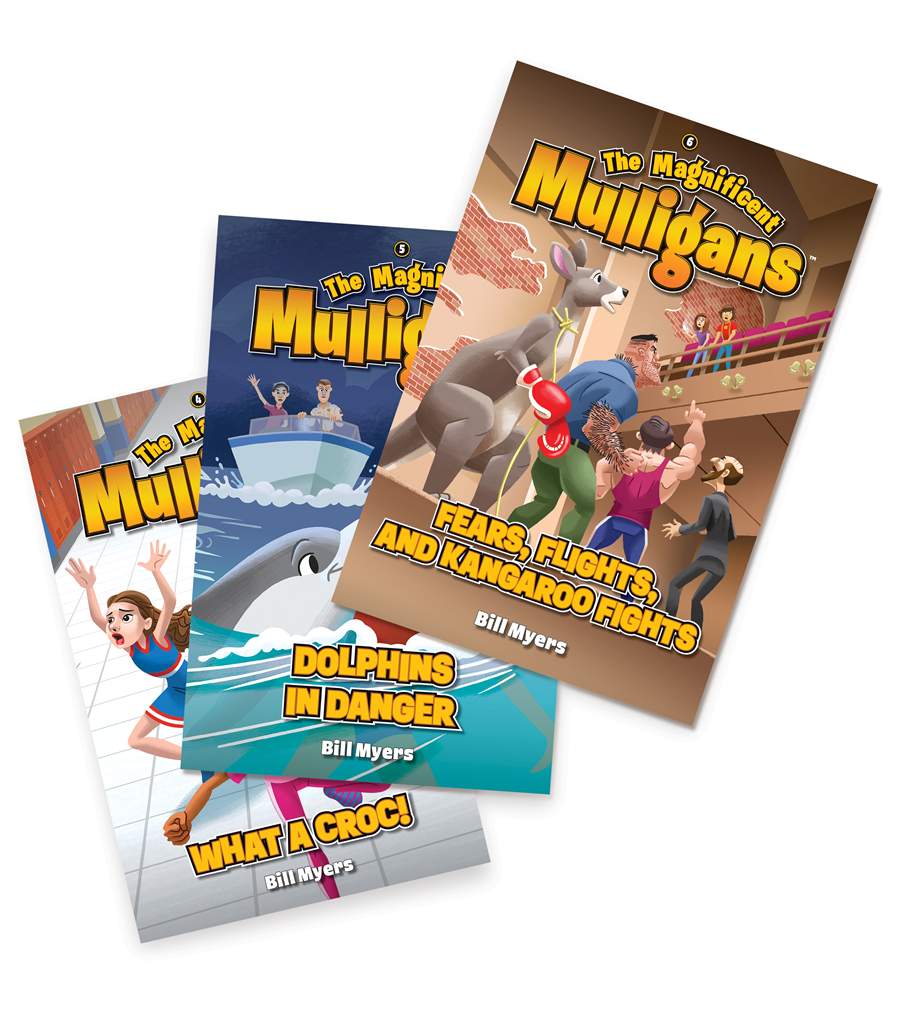 9781646071555-magnificent-mulligans-3-pack-what-a-croc-dolphins-in-danger-fears-flights-and-kangaroo-fights-bill-myers