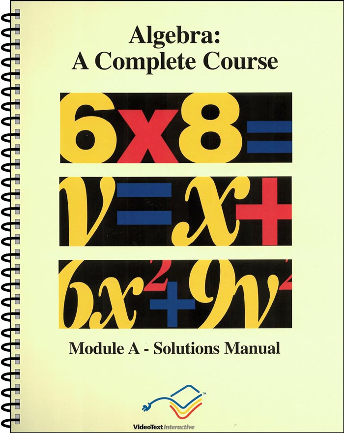 9781887891394-algebra-module-a-solutions-manual-tom-clark