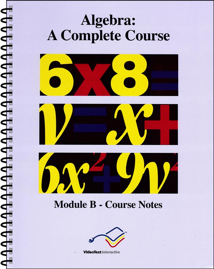 9781887891417-algebra-module-b-course-notes-tom-clark