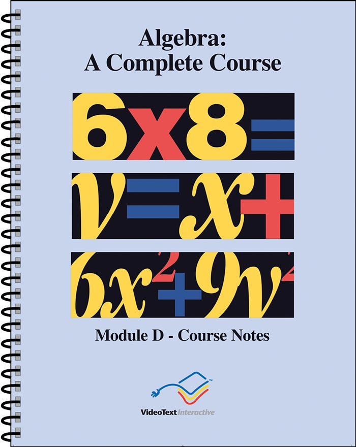 9781887891493-algebra-module-d-course-notes-tom-clark