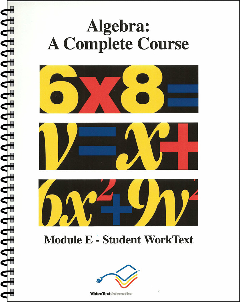 9781887891547-algebra-module-e-worktext-tom-clark