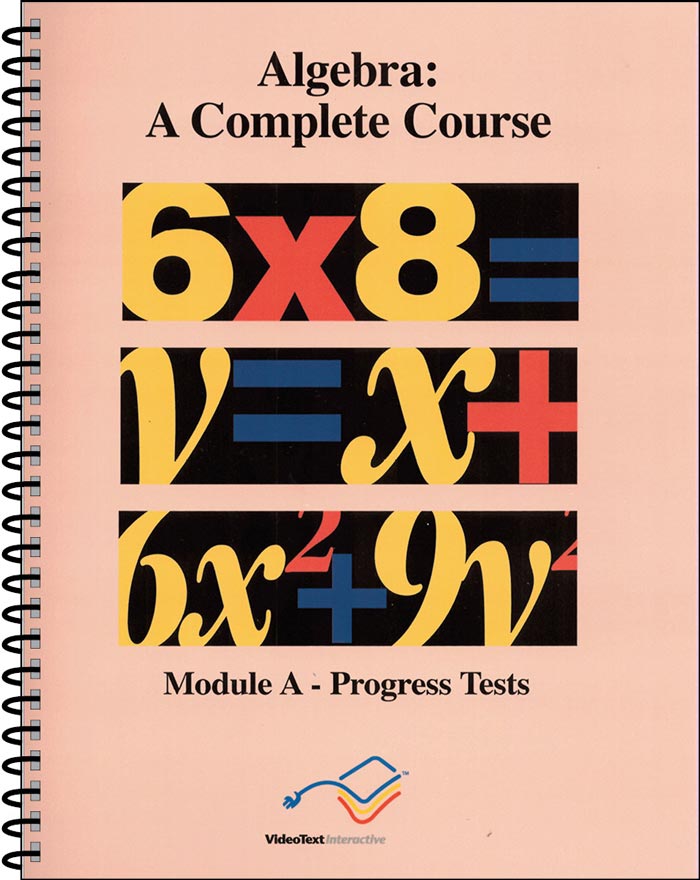 9781887891677-algebra-module-a-progress-tests-larry-collins-tom-clark