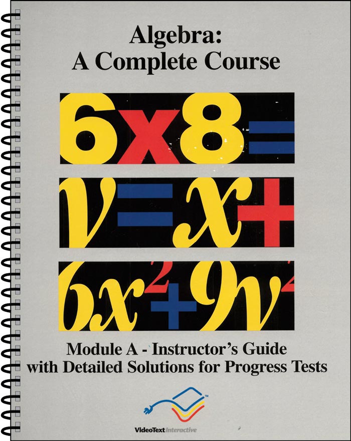 9781887891707-algebra-module-a-instructors-guide-donna-freiburger-tom-clark