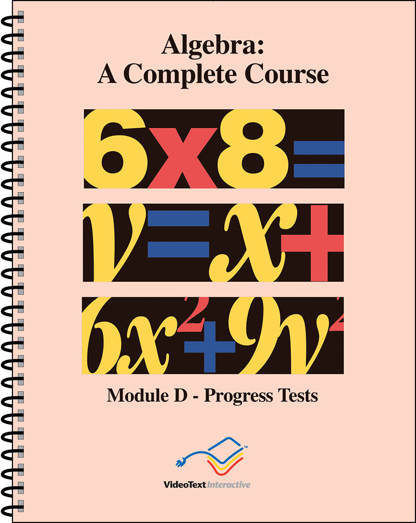 9781887891790-algebra-module-d-progress-tests-larry-collins-tom-clark