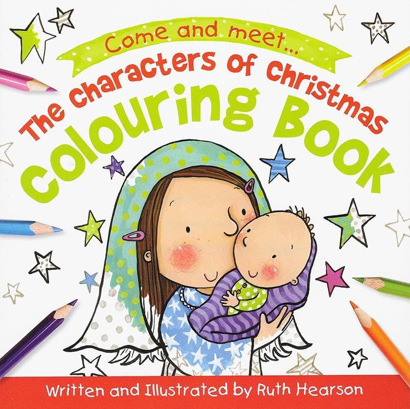 9781910587782-Hearson-The-characters-of-christmas-colouring-book
